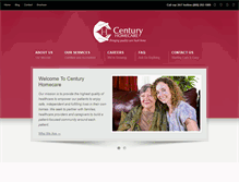 Tablet Screenshot of centurycares.com